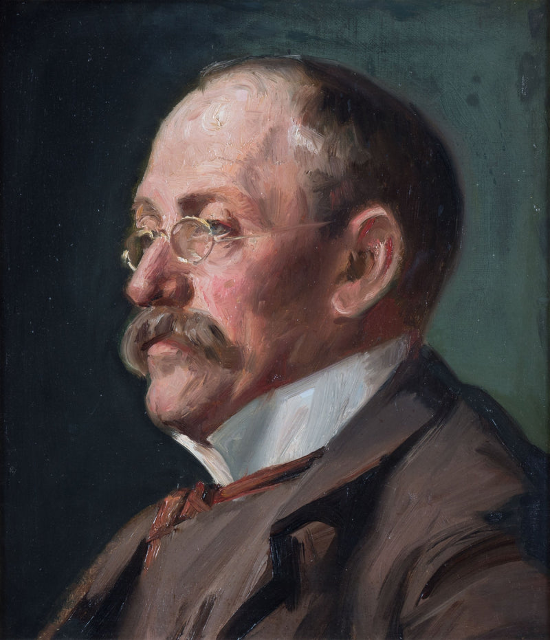 Portræt af maleren Eilif Peterssen - Michael Peter Ancher
