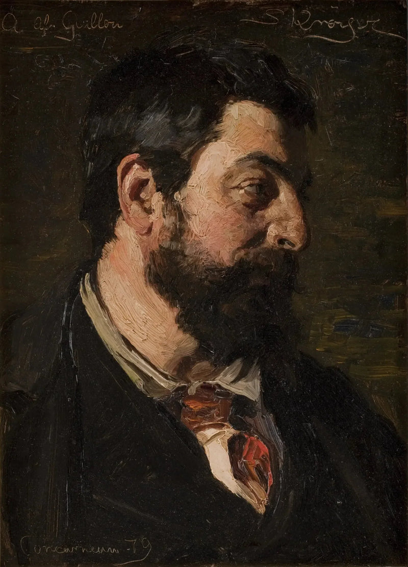 Portræt af den franske maler Alfred Guillou - Peder Severin Krøyer