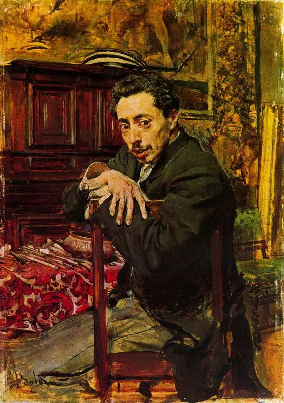 Portræt af maleren Joaquín Araujo y Ruano - Giovanni Boldini