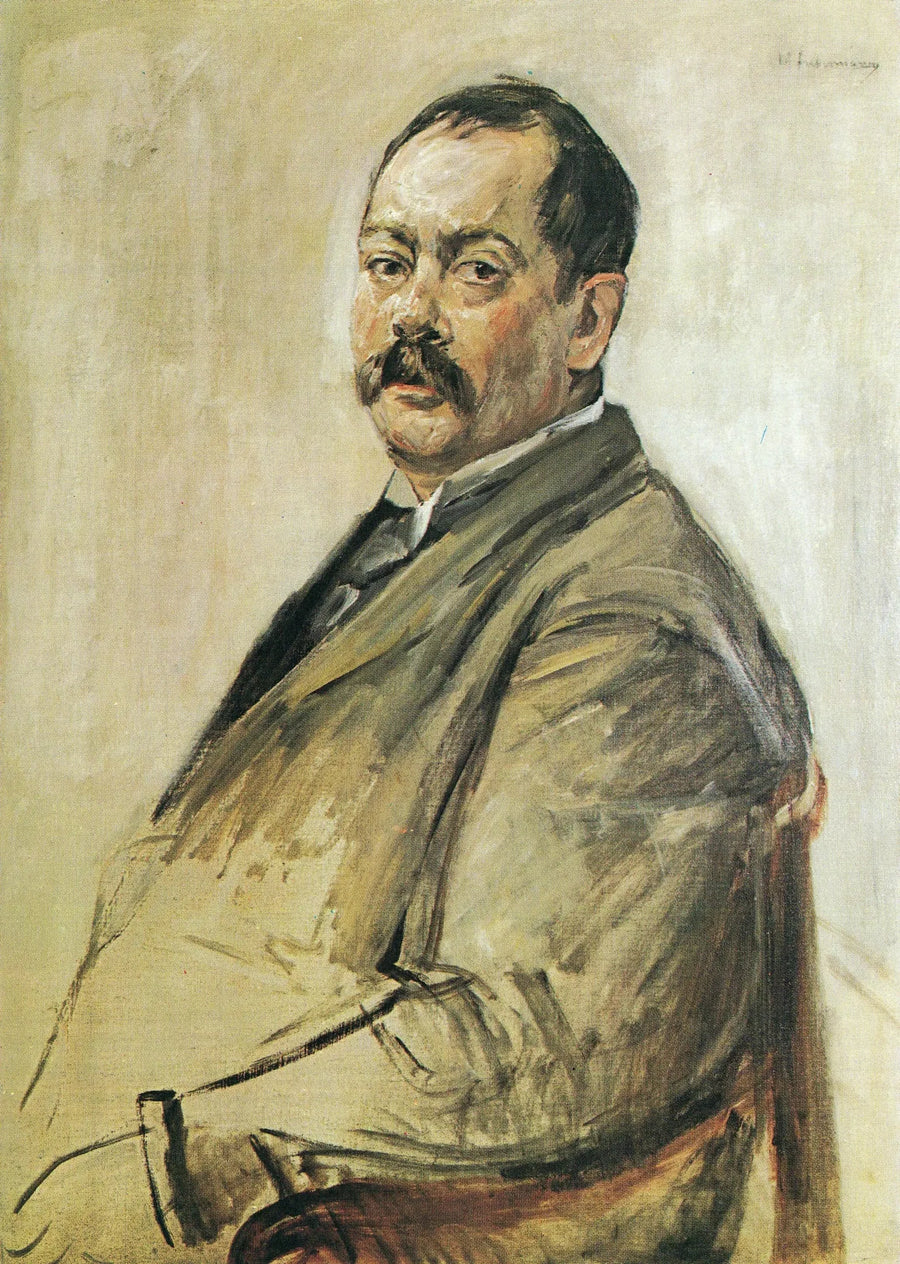 Portrait af maleren Lovis Corinth - Max Liebermann
