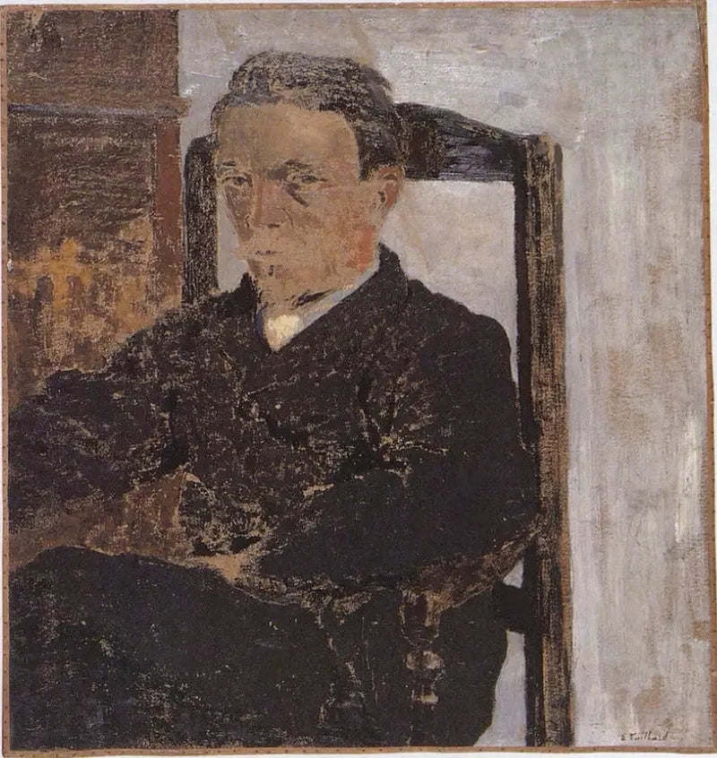 Portrait af maleren Vallotton - Édouard Vuillard