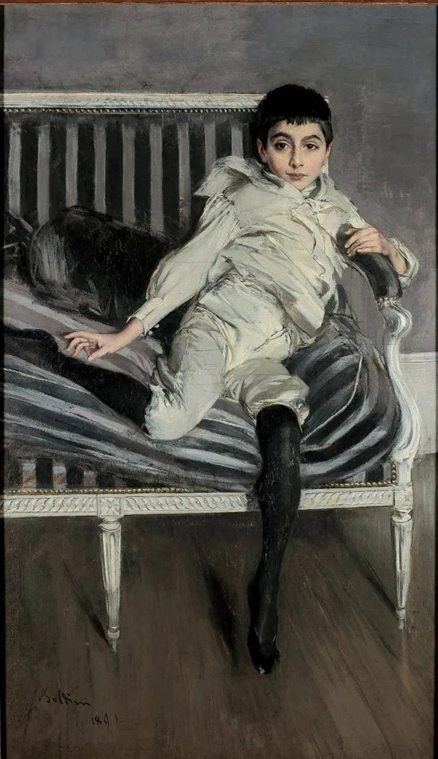 Portræt af den lille Subercaseaux - Giovanni Boldini