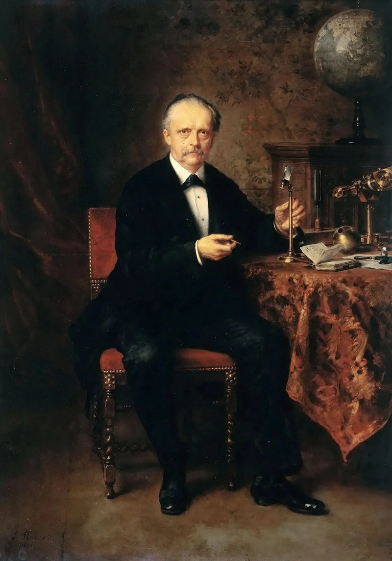 Portræt af fysikeren Hermann von Helmholtz - Ludwig Knaus