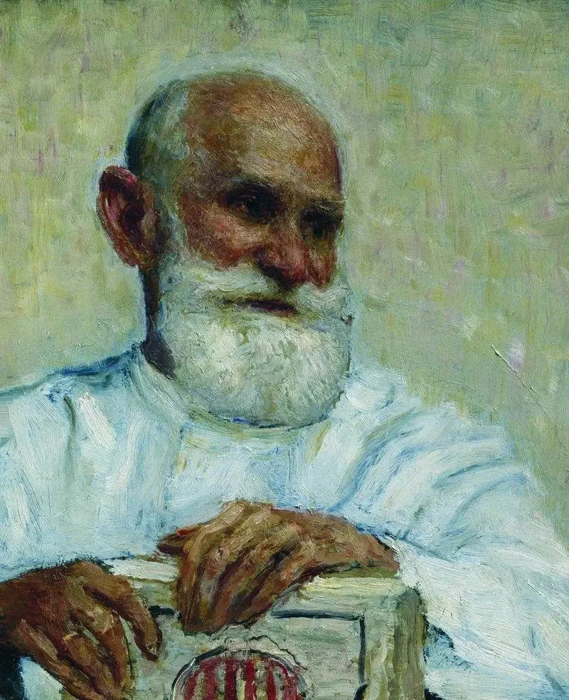 Portrait af fysiologen Ivan Petrovitch Pavlov - Ilya Repin