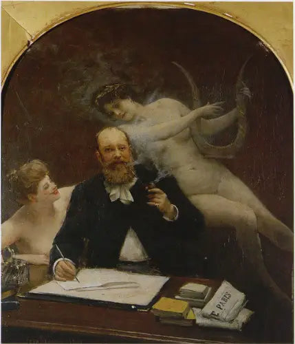 Portræt af digteren Armand Silvestre - Jean Béraud