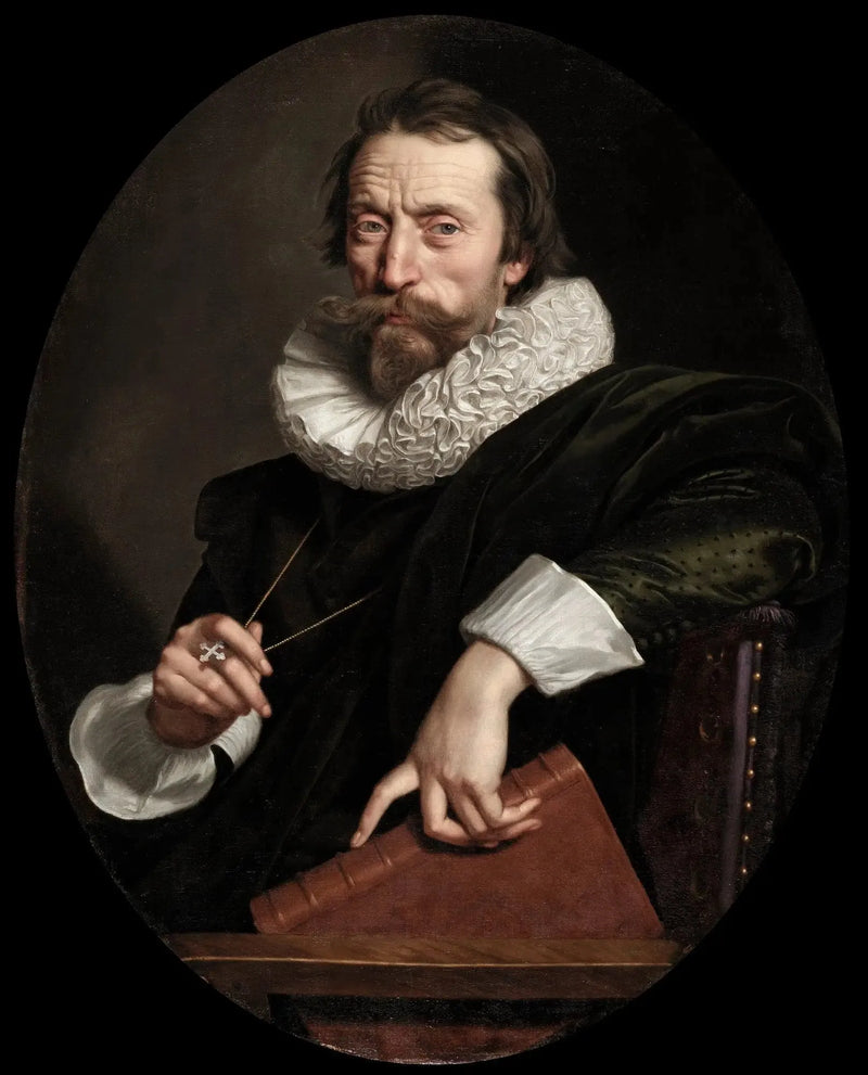 Portrait af den italienske digter Giambattista Marino - Frans Pourbus den Yngre