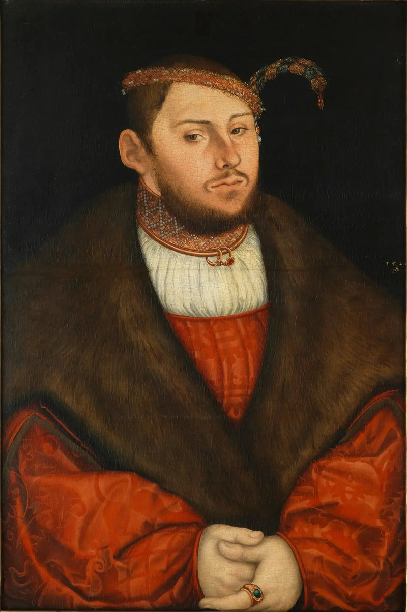 Portræt af kurfyrst Johann Friedrich - Lucas Cranach den Ældre