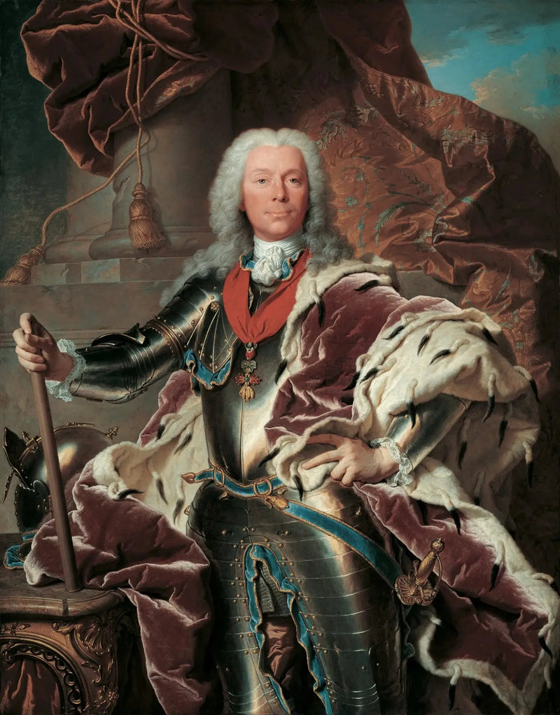 Portræt af prins Joseph Wenzel I af Liechtenstein - Hyacinthe Rigaud