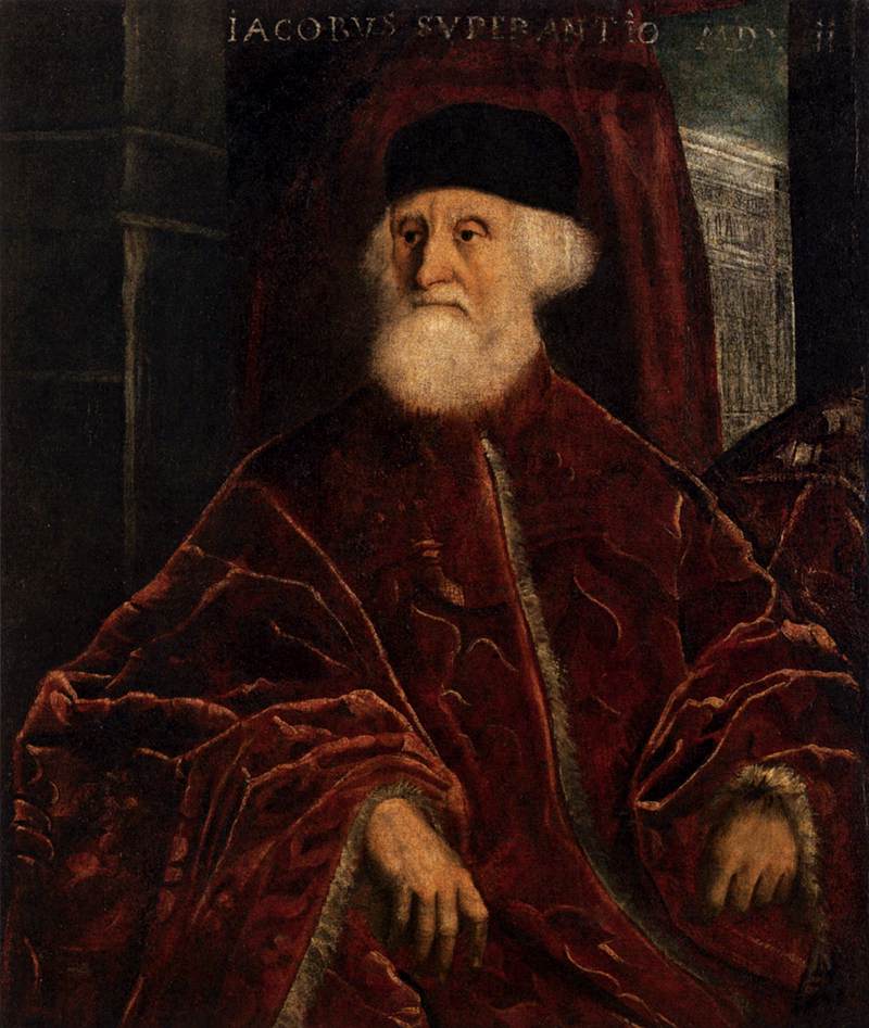 Portræt af anklageren Jacopo Soranzo - Jacopo Tintoretto
