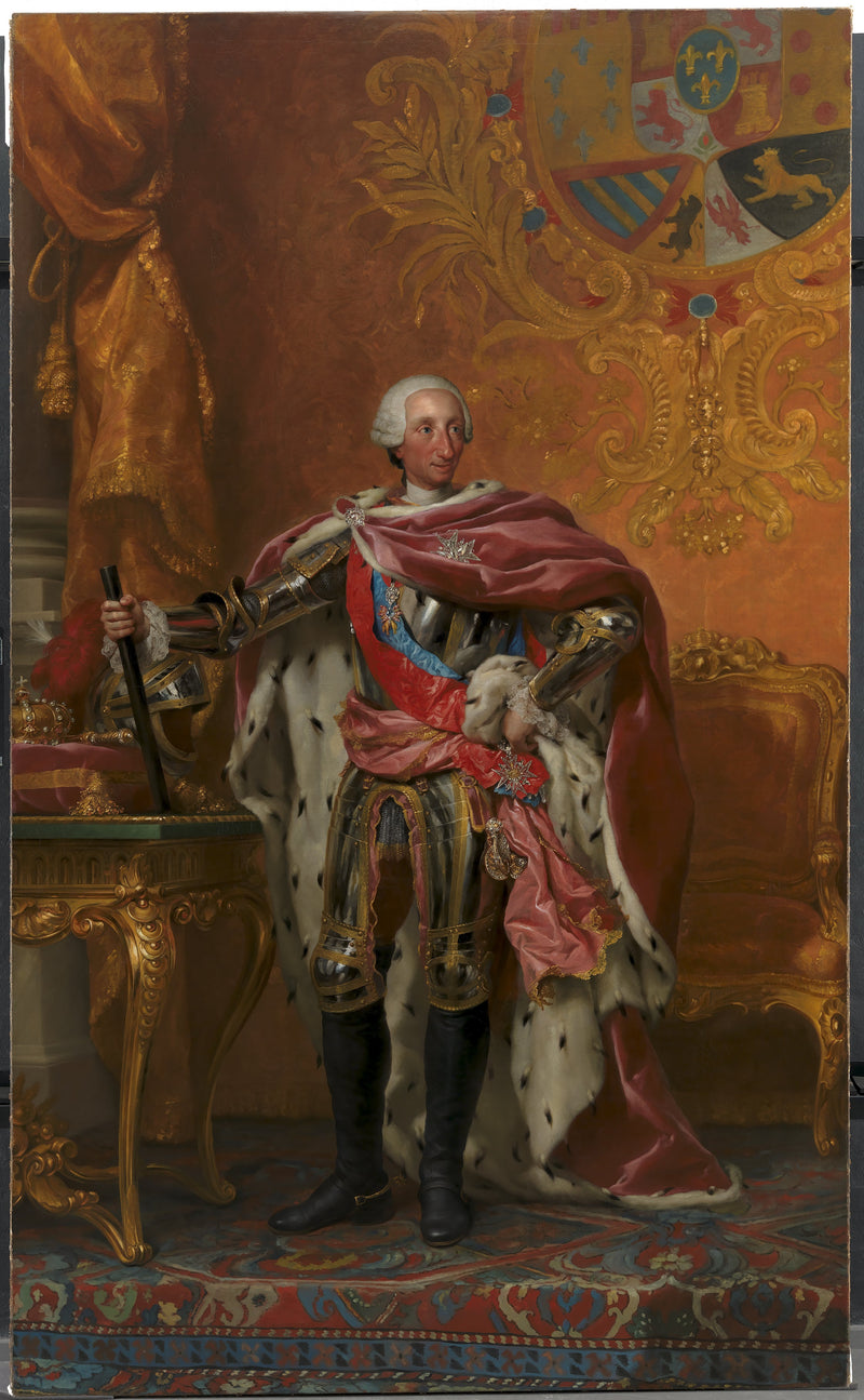 Portræt af kong Charles III af Spanien - Anton Raphael Mengs
