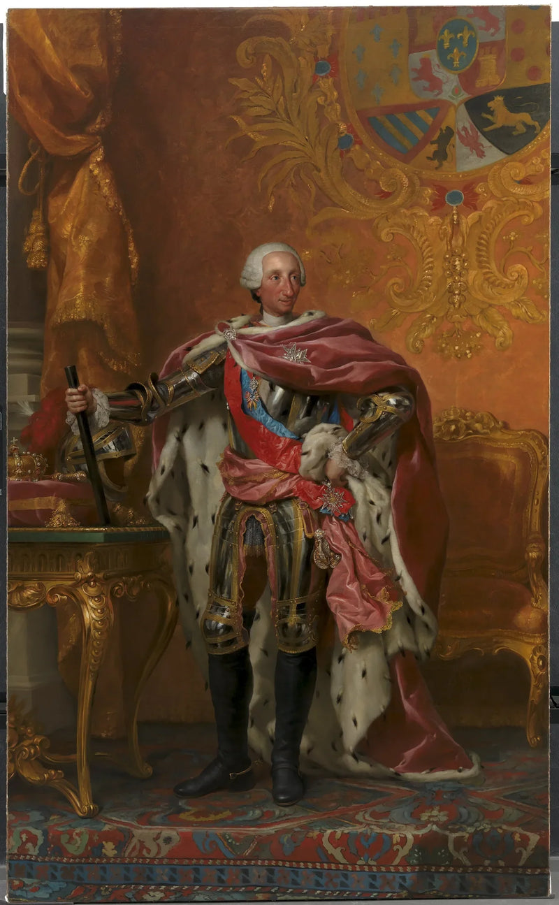 Portræt af kong Charles III af Spanien - Anton Raphael Mengs