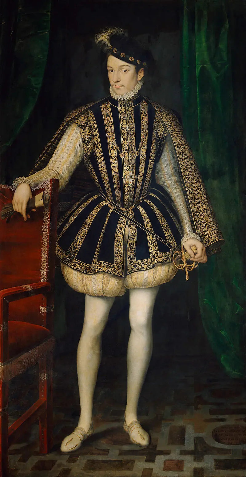 Portræt af kong Charles IX af Frankrig - François Clouet