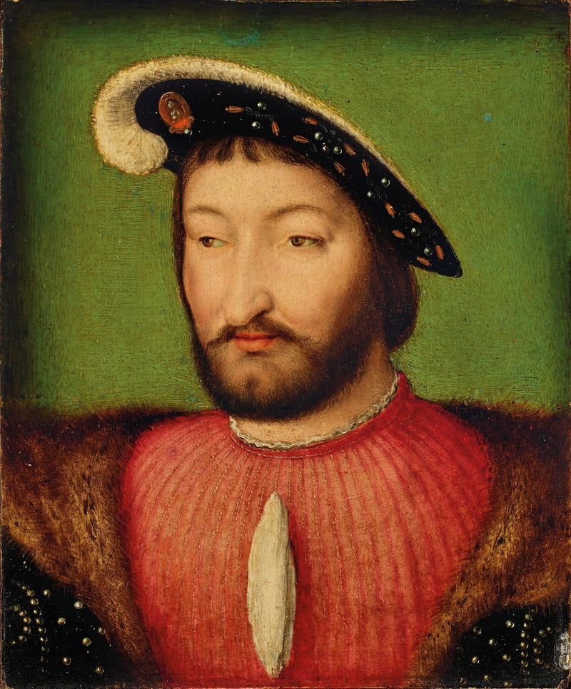 Portræt af kong François I af Frankrig, brystbillede - Joos van Cleve