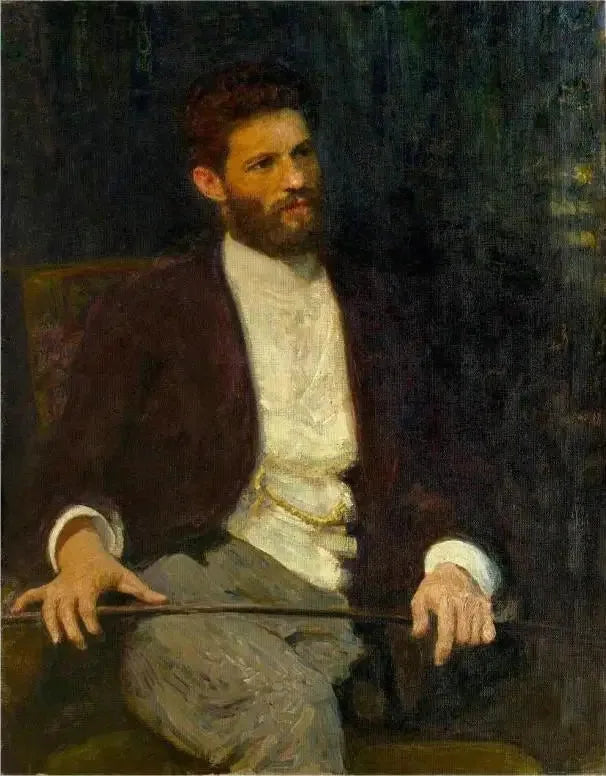 Portrait af billedhuggeren Mark Matveevich Antokolski. - Ilya Repin