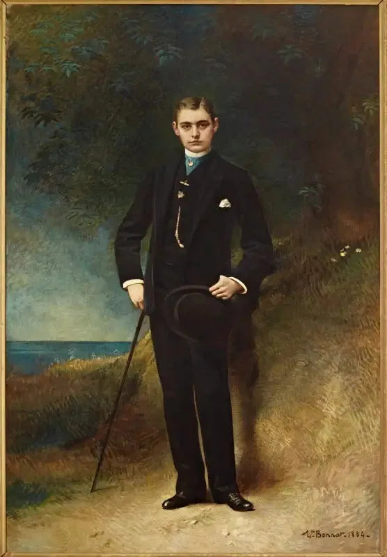 Portrait du sénateur Leland Stanford - Léon Bonnat image 1 reproduction de peinture à l’huile