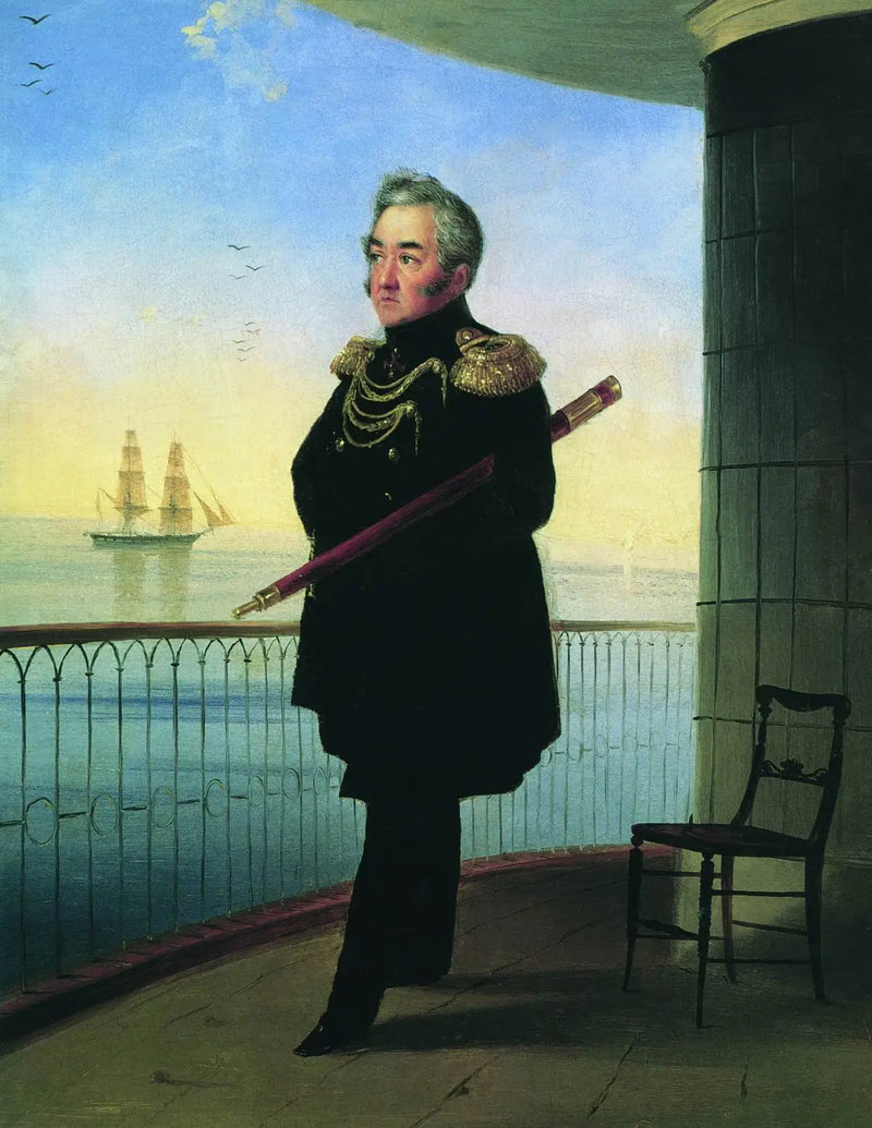 Portræt af viceadmiral M.P. Lazarev - Ivan Aïvazovski