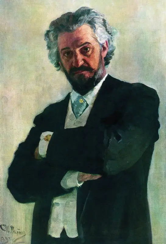 Portrait af cellisten Aleksander Valerianovich Wierzbiłłowicz - Ilya Repin