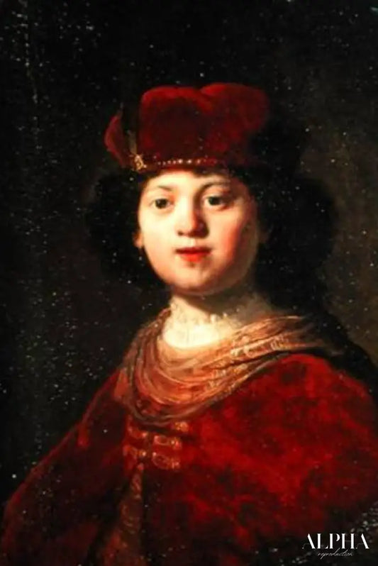 Portrait d'un garçon - Rembrandt van Rijn - Reproductions de tableaux et peintures haut de gamme