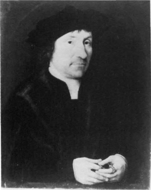 Portrait d’un gentleman retirant une bague - Joos van Cleve - Alpha Reproduction