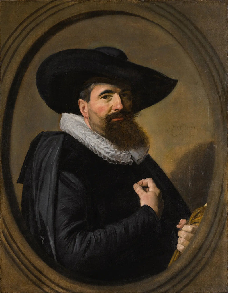 Portrait d'un homme avec chapeau et col à collerette - Frans Hals