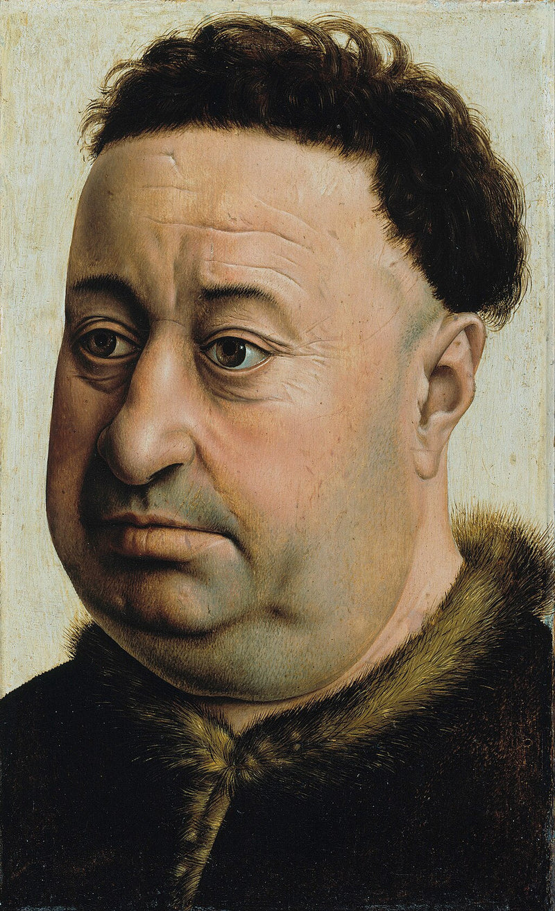 Portræt af en tyk mand - Robert Campin
