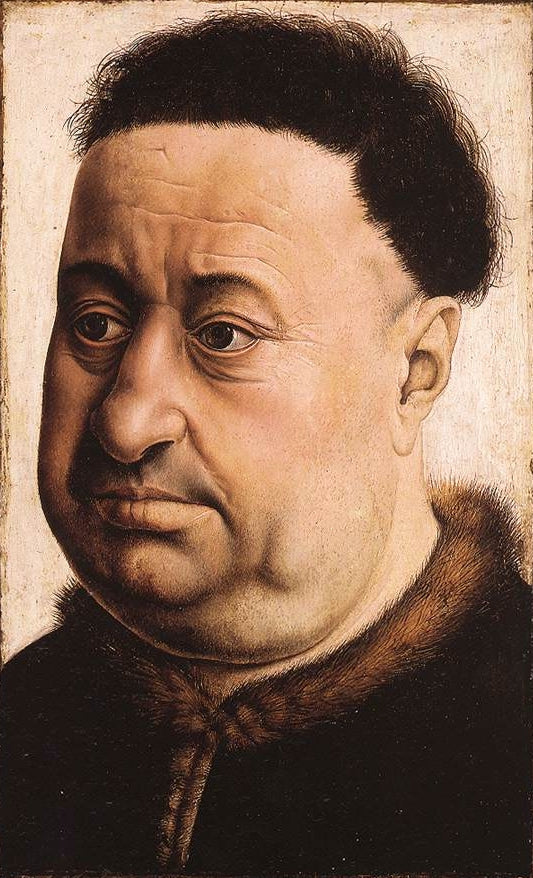 Portræt af en tyk mand - Robert Campin