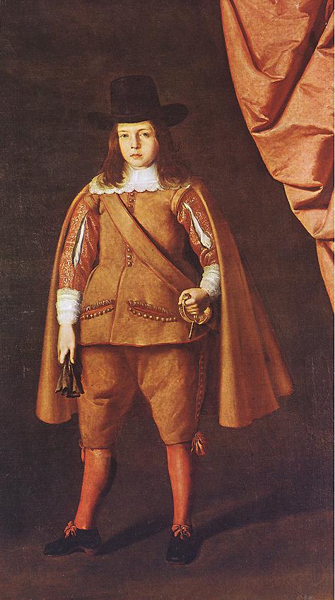 Portræt af en ung aristokrat (Juan Francisco de la Cerda Enríquez de Ribera, Marques de Cogolludo) - Francisco de Zurbarán