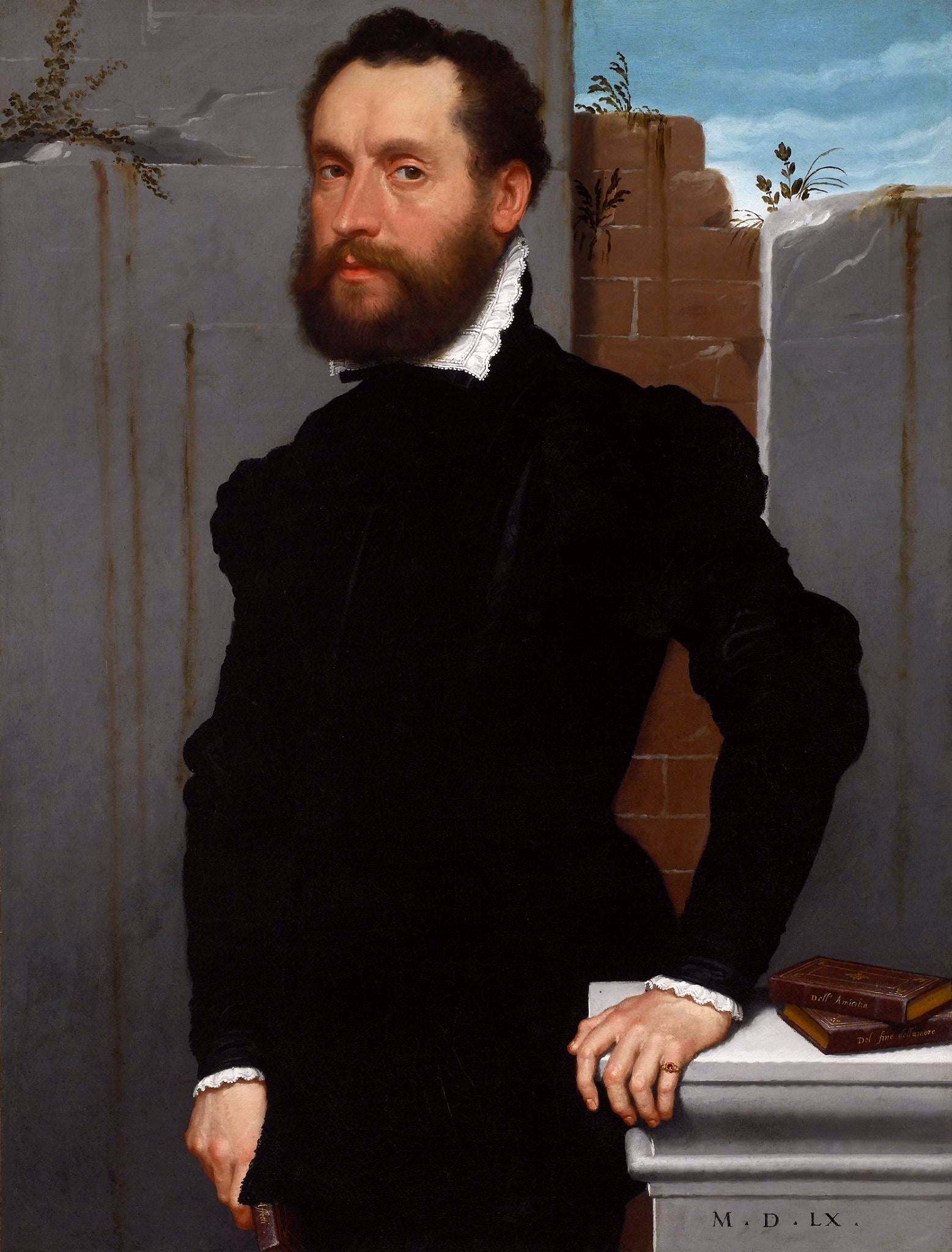 Portrait d’un poète inconnu. - Giovanni Battista Moroni - Alpha Reproduction