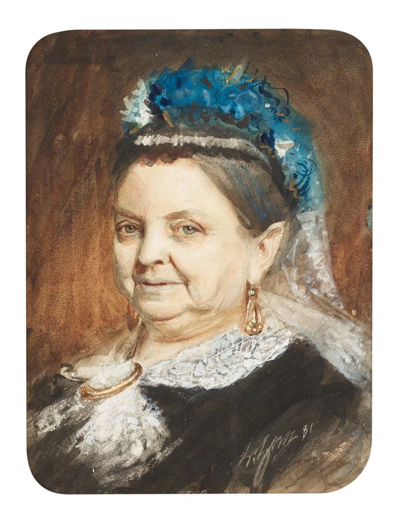 Portræt af en ældre dame - Anders Zorn