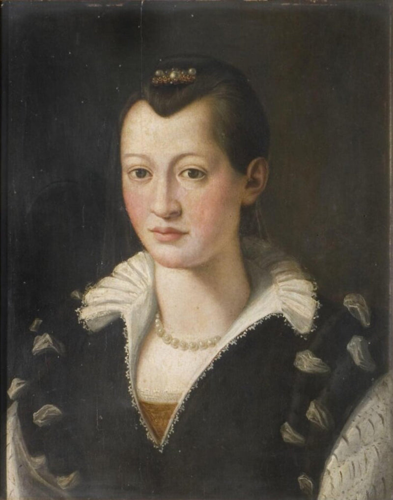 Portræt af en dame i sort kjole - Bronzino