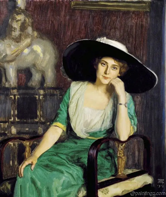 Portræt af en Dame - Franz Von Stuck