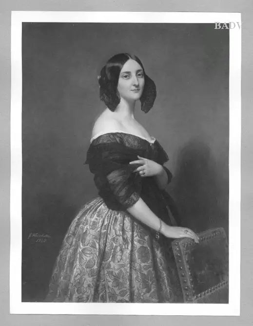 Portræt af en dame - Franz Xaver Winterhalter