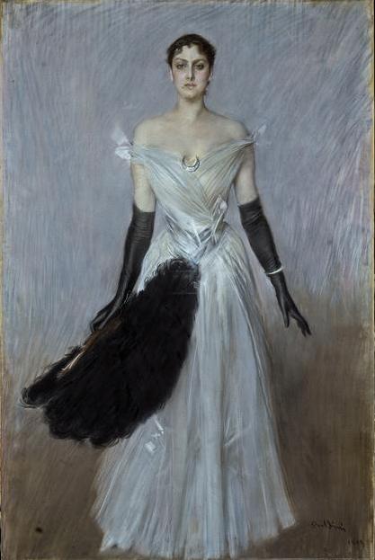 Portræt af en dame - Giovanni Boldini