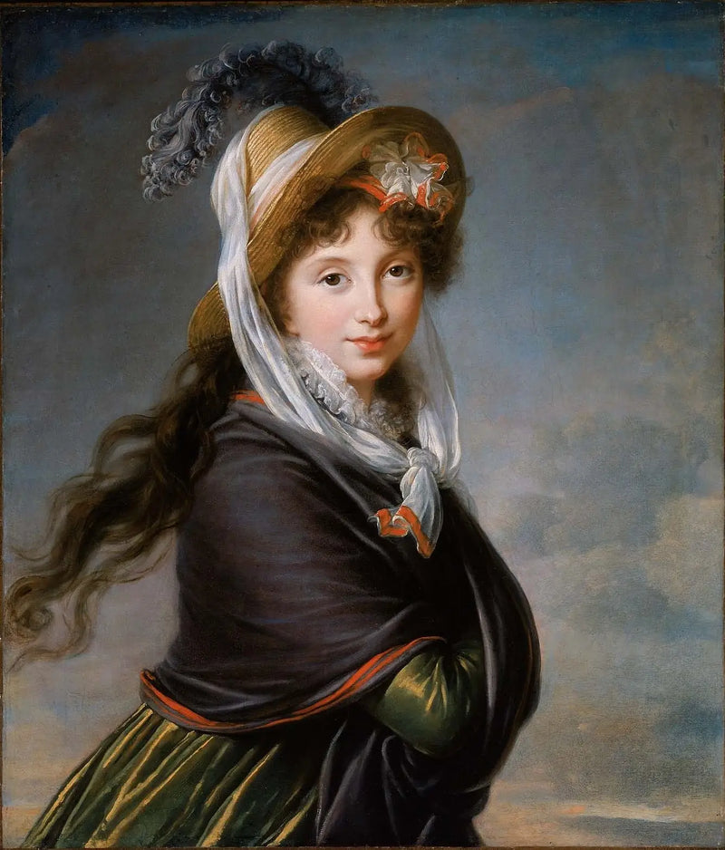 Portræt af en ung kvinde. - Élisabeth Vigée Le Brun