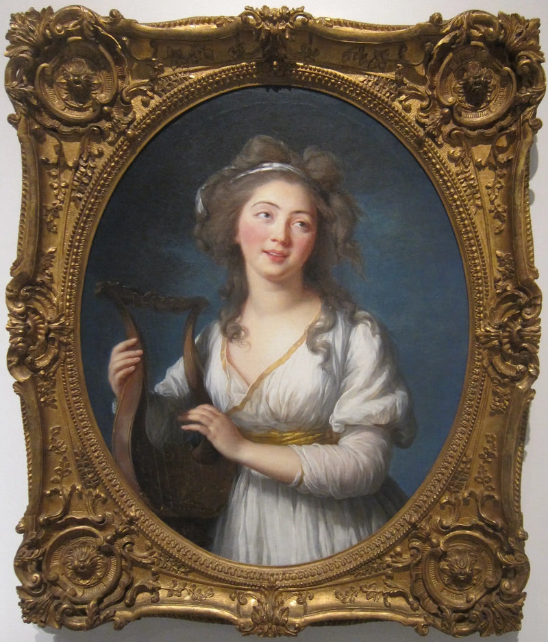 Portrait d'une jeune femme jouant de la lyre - Élisabeth Vigeé Le Brun