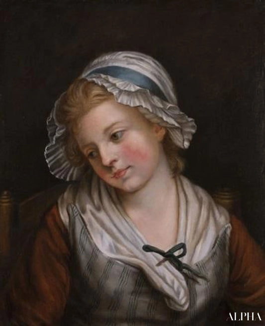Portrait d'une jeune fille - Nicolas Bernard Lépicié - Reproductions de tableaux et peintures haut de gamme