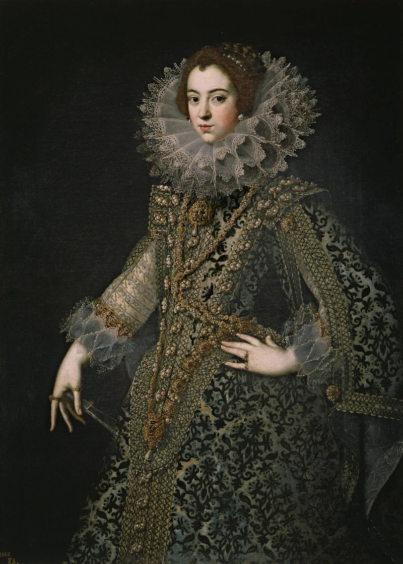 Portrait d'Élisabeth de Bourbon, reine d'Espagne - Artiste inconnu