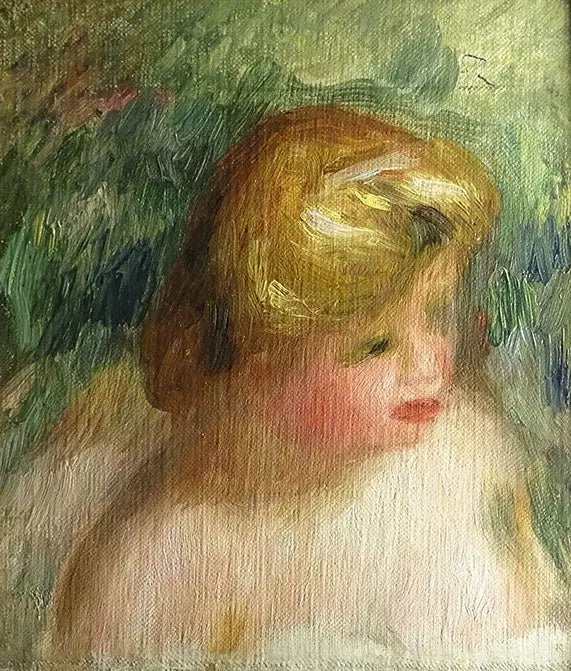 Busteportræt af en ung kvinde - Pierre-Auguste Renoir