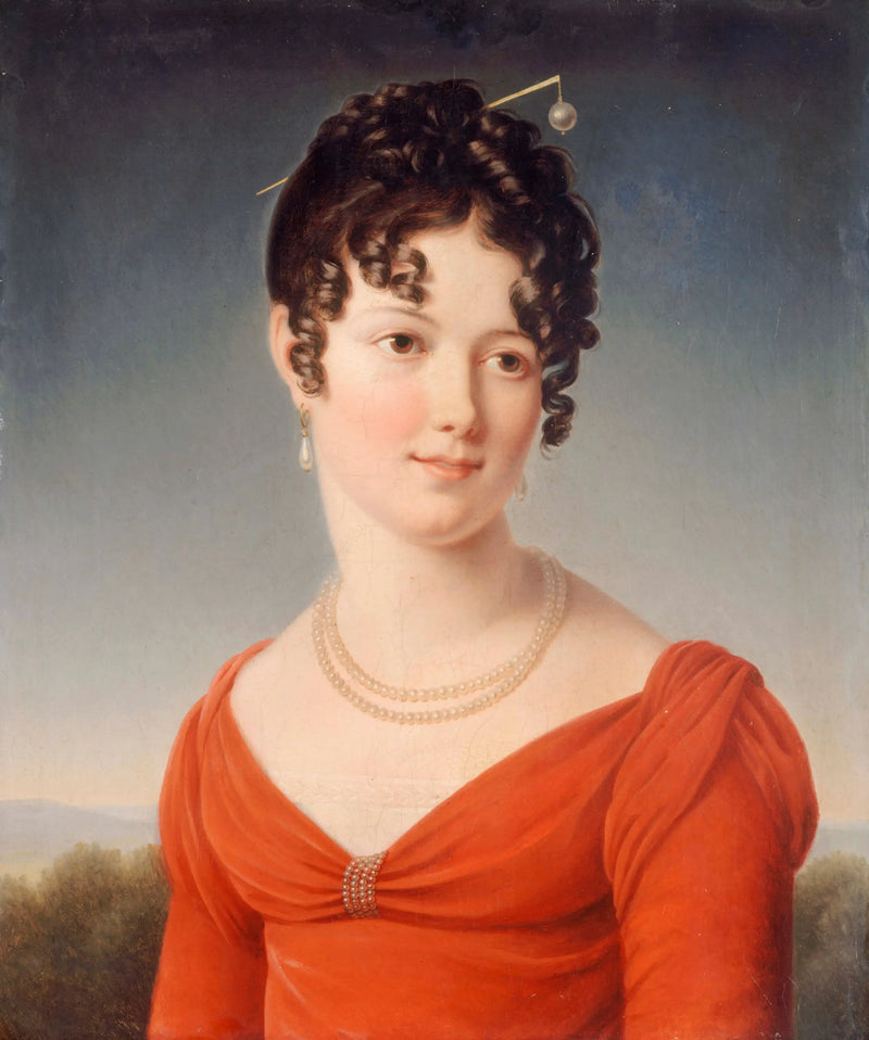 Portrait i brystbillede af Alexandrine-Anne de la Pallu, marchioness af Flers (1786-1832) - François Gérard