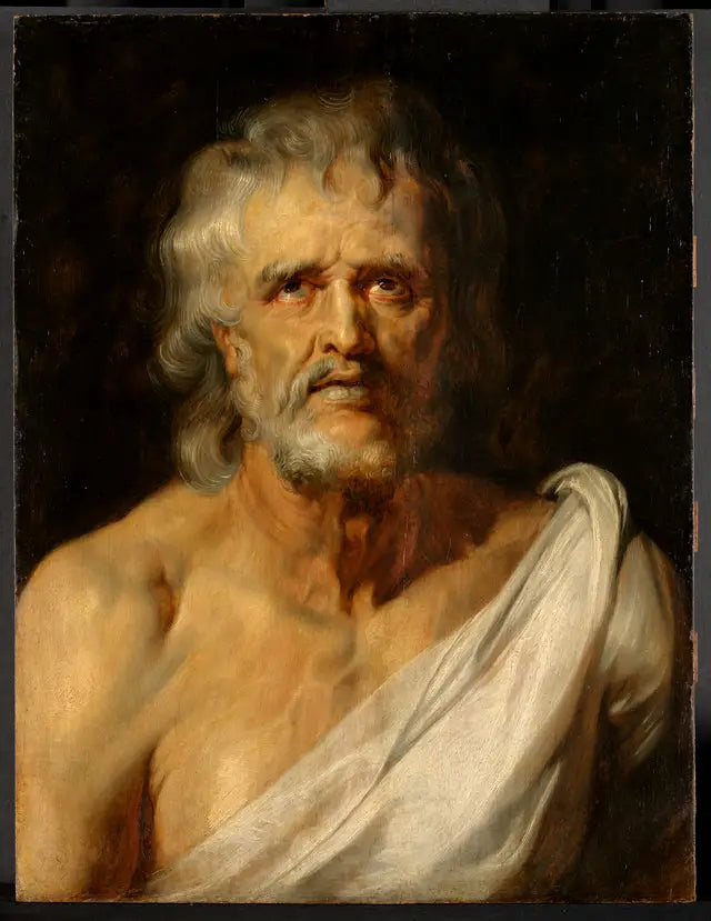 Portræt i profil af Seneca - Peter Paul Rubens