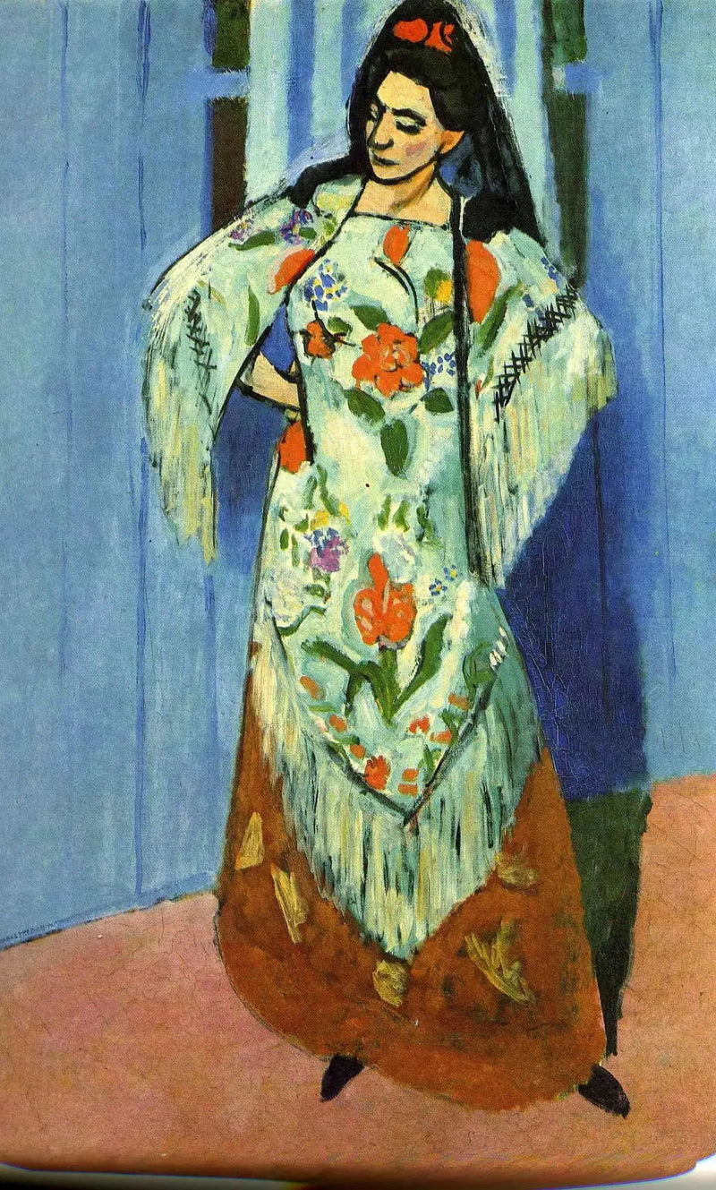 Helbillede af fru Matisse med hat - Henri Matisse