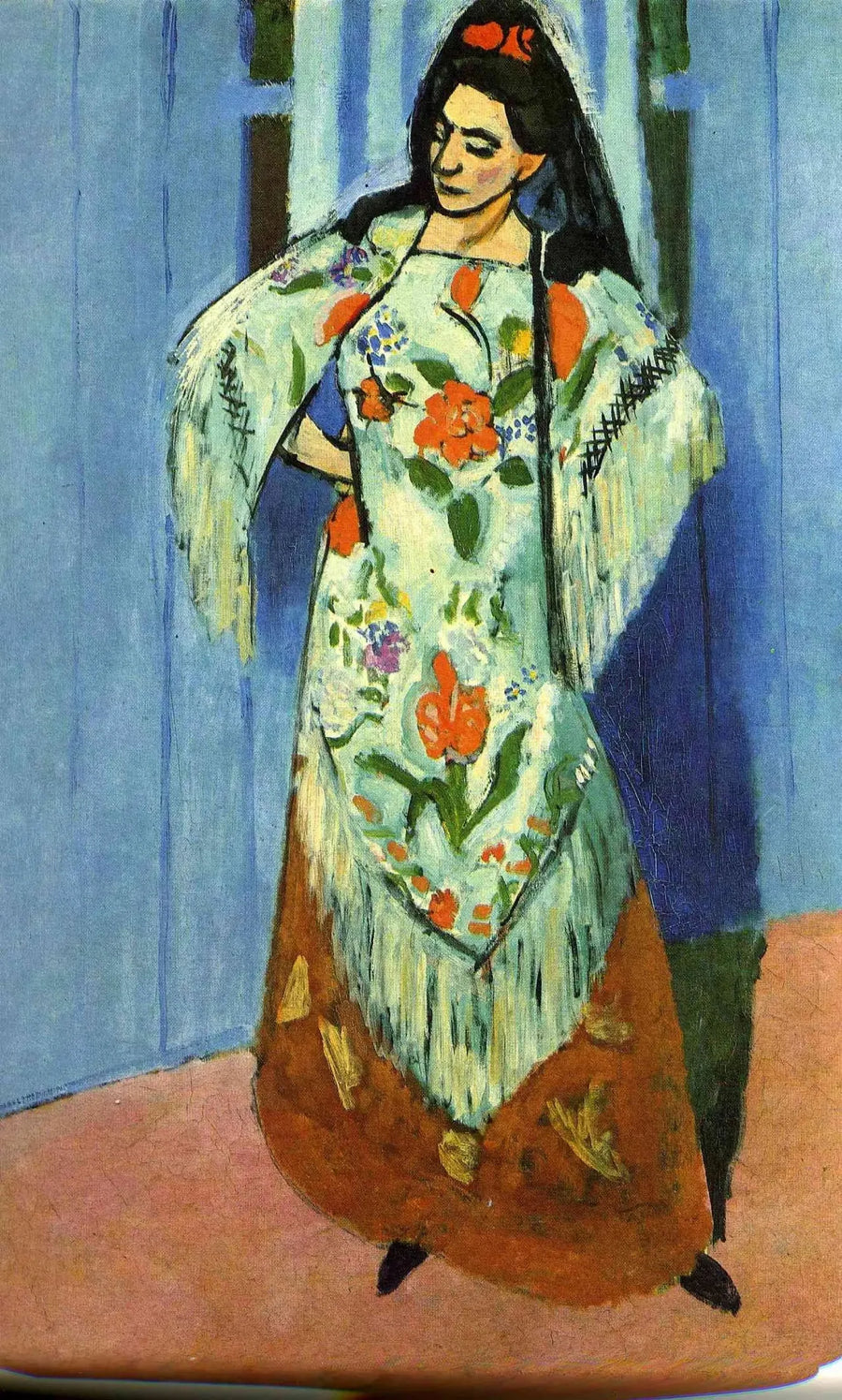 Helbillede af fru Matisse med hat - Henri Matisse
