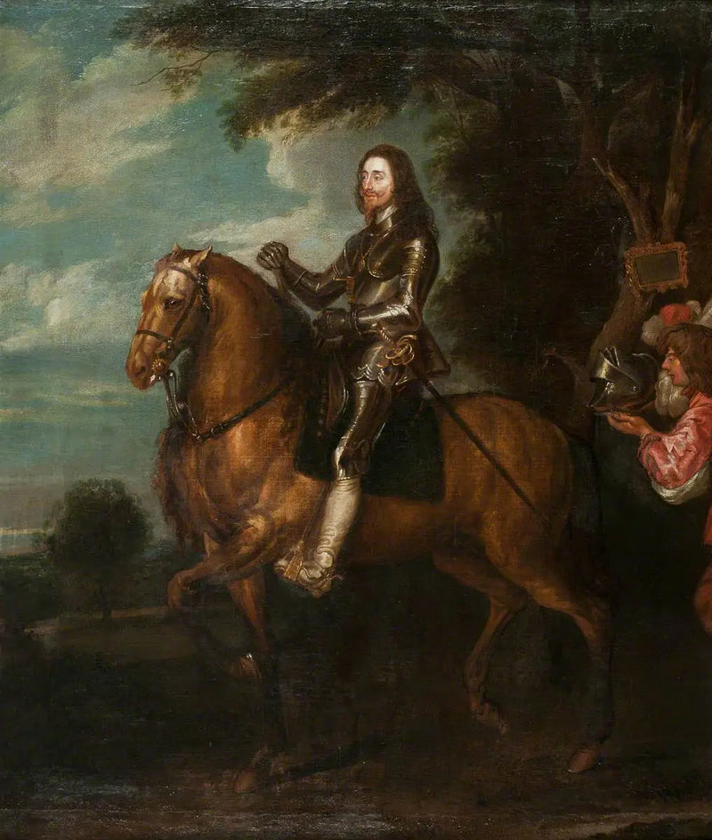 Hesteportæt af Charles I (1600-1649) - Antoine van Dyck