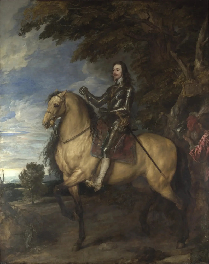Hesteportæt af Karl I - Antoine van Dyck