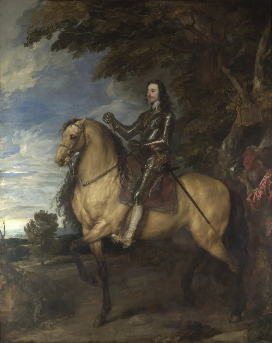 Hesteportæt af Karl I - Antoine van Dyck