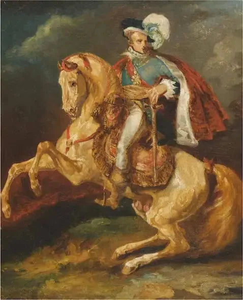 Rytterportræt af Hans Majestæt Kongen af Westfalen, Jérôme Bonaparte - Théodore Géricault