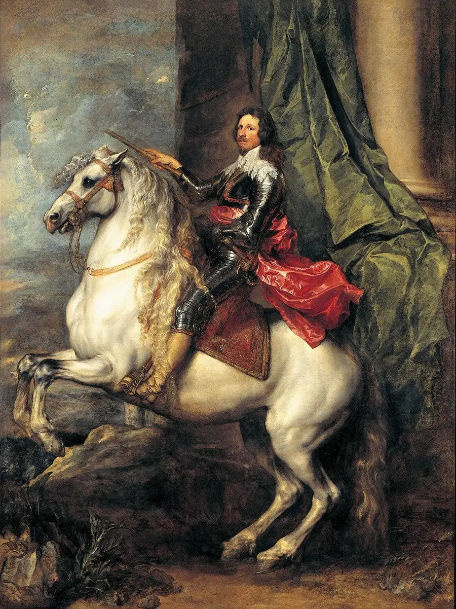 Hesteportæt af Thomas de Savoie-Carignan - Antoine van Dyck