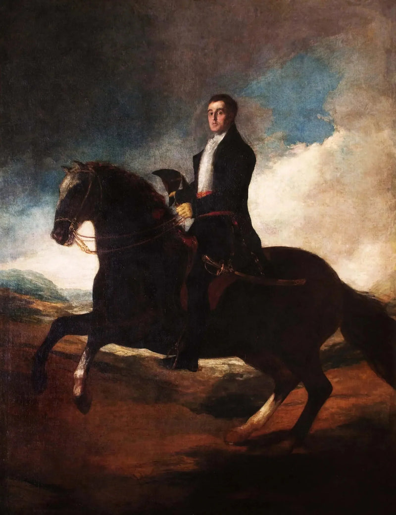 Rytterportræt af den 1. hertug af Wellington - Francisco de Goya