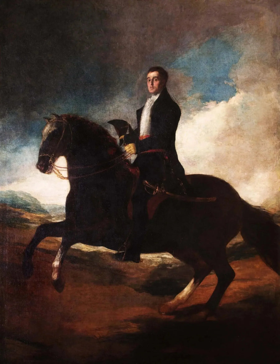 Rytterportræt af den 1. hertug af Wellington - Francisco de Goya