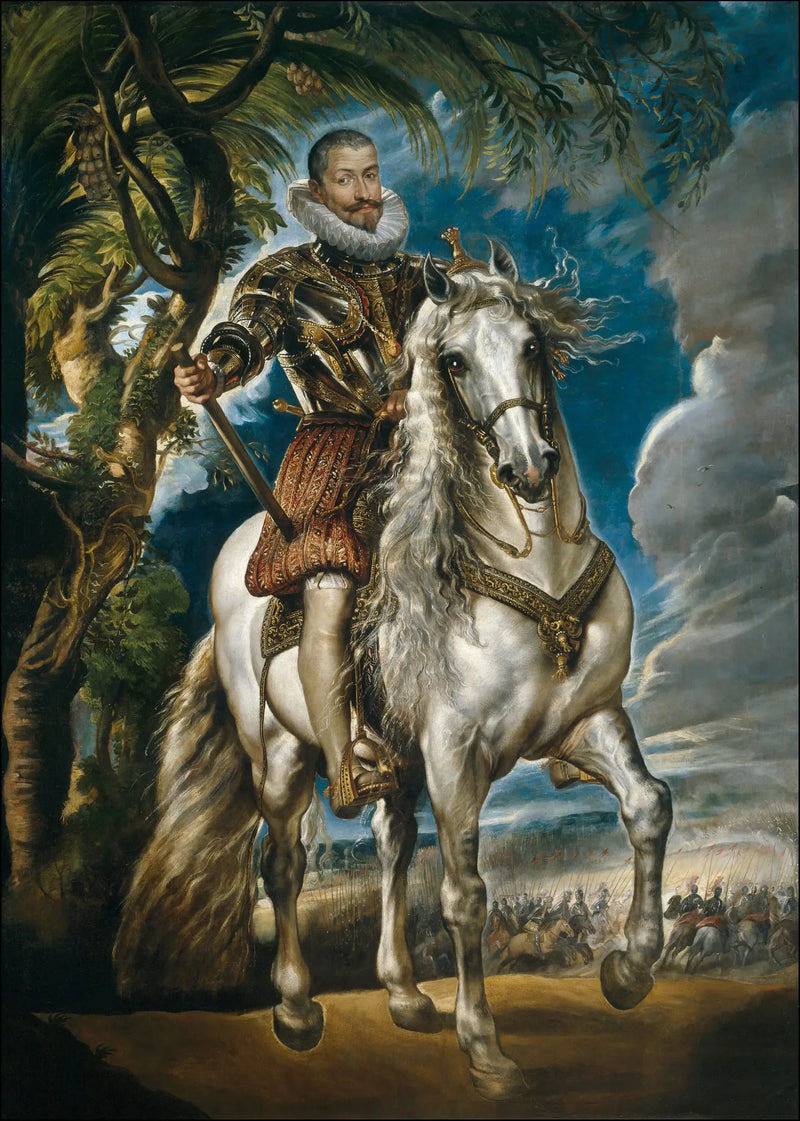 Hesteportæt af Hertug af Lerme - Peter Paul Rubens